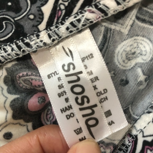 Sosho Semi Flared Knit‎ Printed Pants fits S/M - Picture 6 of 6